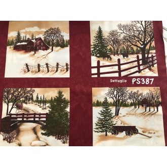 TROUGH THE WINTER WOODS - PANNELLO 61 x 110 cm